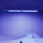 2 em 1 UV germicida lâmpada LED indução Luz para Gabinete Wardrobe Esterilização a pilhas