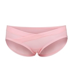 Em forma de U respirável Algodão Gravidez Underwear cintura baixa Mulheres Elastic Calcinhas (rosa XXL)