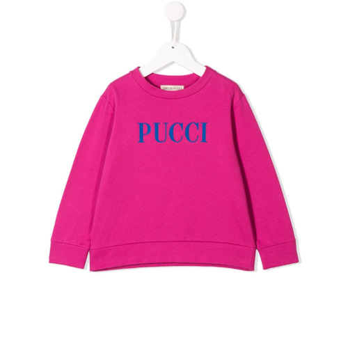 Emilio Pucci Junior Moletom com Logo - Rosa