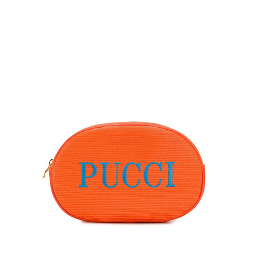 Emilio Pucci Necessaire com Logo - Laranja