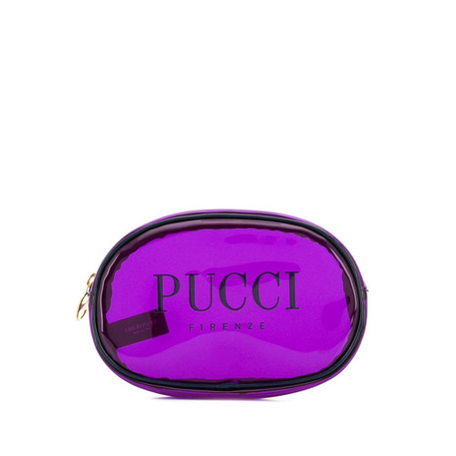 Emilio Pucci Necessaire Estampada com Logo - Roxo