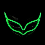 Encantadoras LED Neon Metade Olhos máscara para máscara de aniversário de Halloween e do partido da bola do Natal