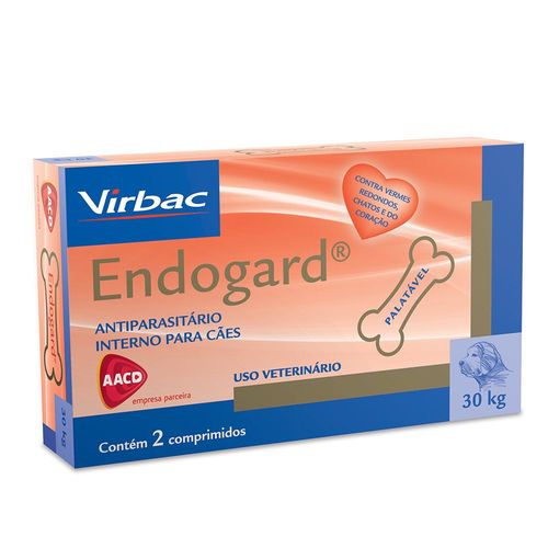 Endogard 30 Kg com 02 Comprimidos