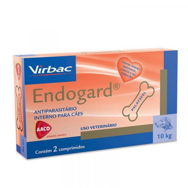 Endogard 10kg Cx 2 Comprimidos - Vermífugo Cães Virbac