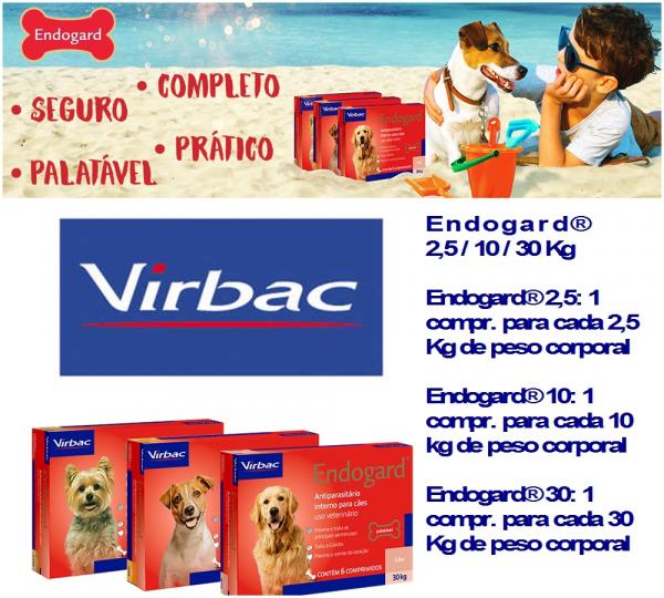 Endogard - para Cães Até 10kg Cx com 6 Comprimidos - Virbac
