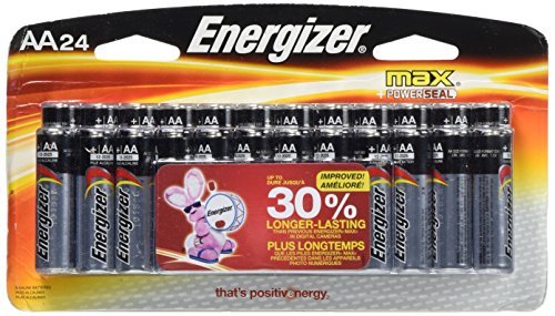Energizer Max Pilha Alcalina AA, Pacote com 24