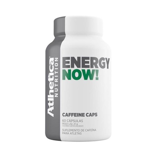 Energy Now Caffeine 60 Caps - Atlhetica Nutrition