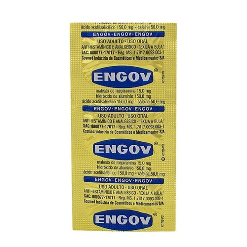 Engov Envelope com 6 Comprimidos