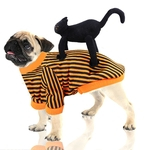 Engraçado vestido Halloween Black Cat Standing roupas para cachorros cão pequeno Role Play Brasão Pet's product