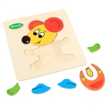 Enigma de madeira Educacional Toy Training Baby Kids Developmental