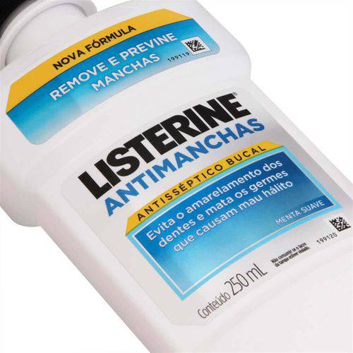 Enxaguatório Antisséptico Listerine 250ml Whitening Antimanchas