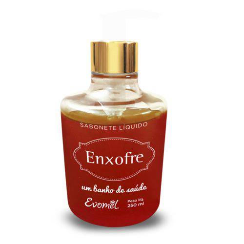 Enxofre Sabonete Liquido Natural Antisséptico 250ml Evomel