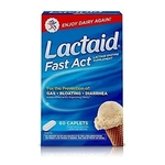 Enzima Lactose Lactaid Fast Act com 2 Embalagens de 60 Capsulas cada