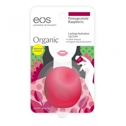 Eos Lip Balm Protetor Labial - Organic Pomegranate Raspberry