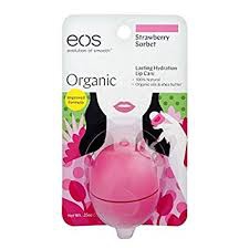 Eos Organic Strawberry Sorbet- Protetor Labial 7 G
