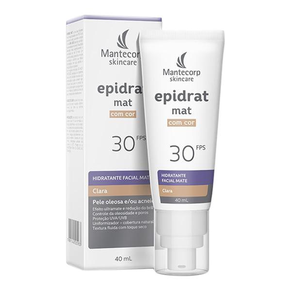Epidrat Mat Hidratante Facial Fps 30 Cor Clara 40ml