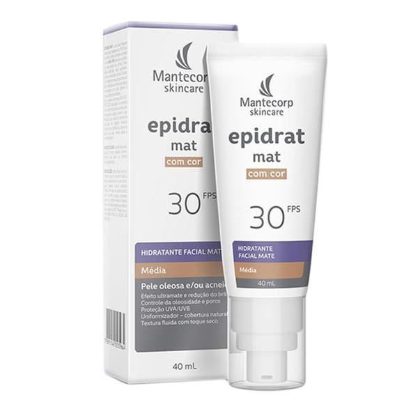 Epidrat Mat Hidratante Facial Fps 30 Cor Média 40ml