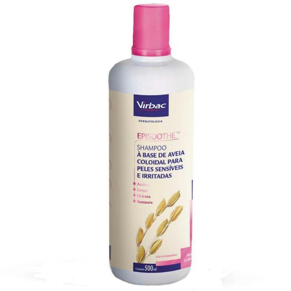 Episoothe Shampoo 500ml - Virbac - Hidratante Peles Sensíveis e Irritadas