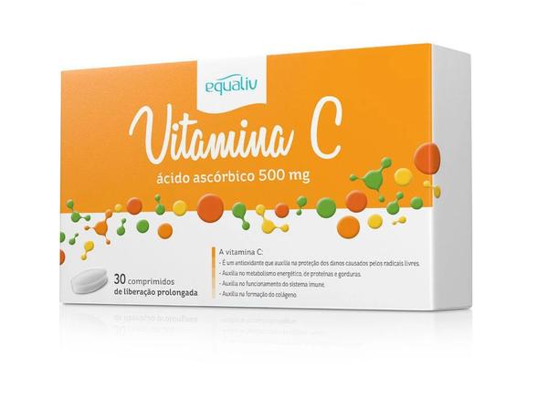 Equaliv Vitamina C 500mg 30 Comprimidos Liberação Prolongada