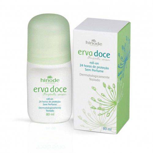 Erva Doce Desodorante Roll-On Sem Perfume 80ml - Hinode