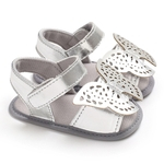 Escavado Sandals borboleta com Silica Gel Soles, Pele Friendly & Sandals acolhedor para bebês