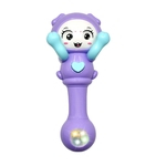 Esconder Rosto Bonito Procurar LED Brilhante Música Chocalho Mão Brinquedo De Desenvolvimento Bebê Presente