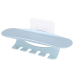 Wall-Mount Multifuncional escova de dentes suporte de armazenamento Titular Banho de Shampoo Maquiagem dentífrico