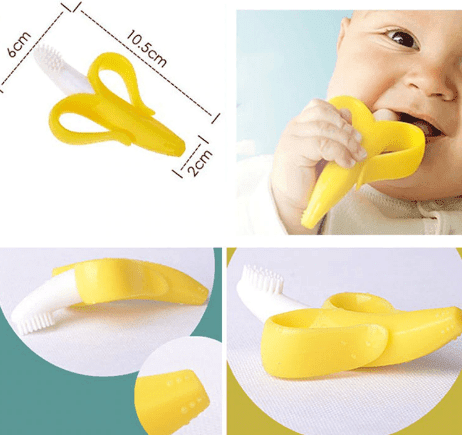 Escova Banana Cod 4582 (Amarelo, 6cm X 10.5cm X 2cm)