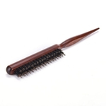 Escova de cabelo madeira identificador javali cerdas Beard Comb Escova Detangling Comb cauda aguçado