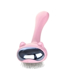 Escova de cabelo do gato do c?o Rosa Super Pet Comb Pet Grooming Comb Ferramentas queda de cabelos pente