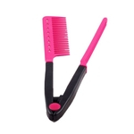 Escova de cabelo Moda Formação Prática Profissional ferramenta Styling emaranhado V Tipo do cabelo Straightener pente DIY Salon