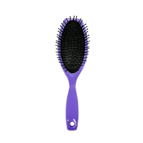 Escova de Cabelo Oval Marylu Almofadada Hair Care (Roxo)