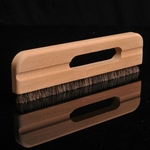 11 polegadas longo papel de parede escova de alisamento ferramenta plana escova de cerdas com cabo de madeira (marrom)