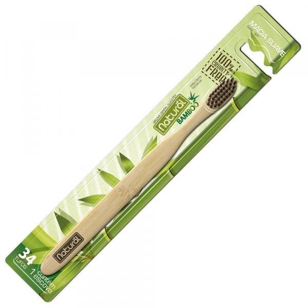 Escova de Dente de Bambu Orgânico Natural