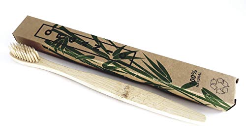 Escova de Dente de Bambu Sustentável Limpeza Higiene Bucal