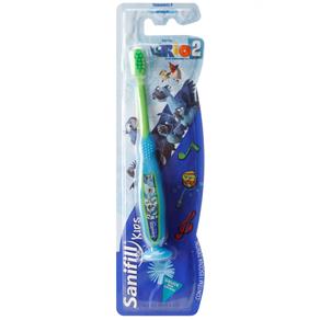 Escova de Dente Sanifill Kids Rio 2 com Ventosa Macia – Verde