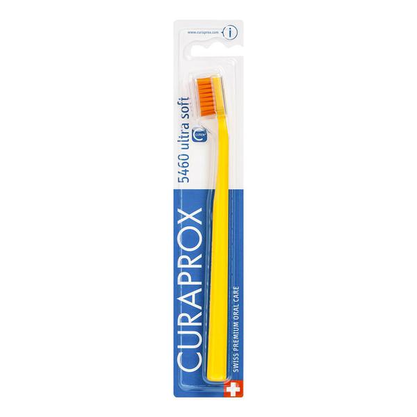 Escova de Dente Ultra Soft Amarela - Cerdas Laranjas - Curaprox
