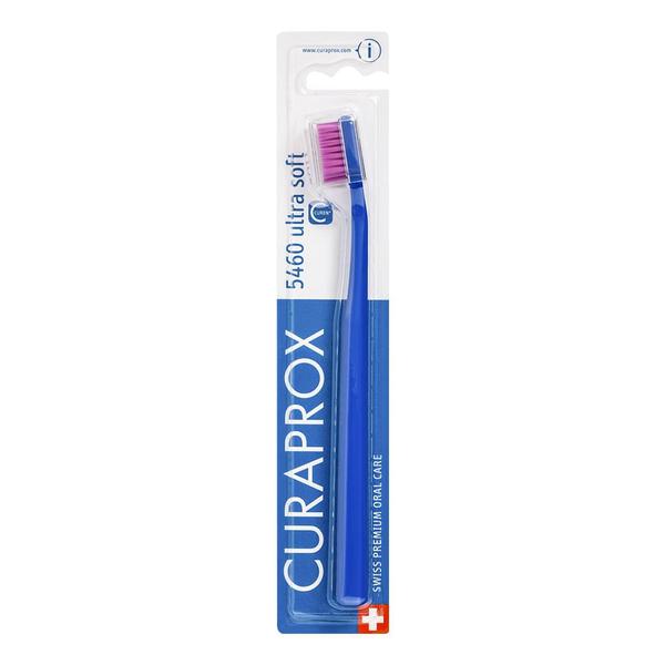 Escova de Dente Ultra Soft Azul Escuro - Cerdas Pink - Curaprox