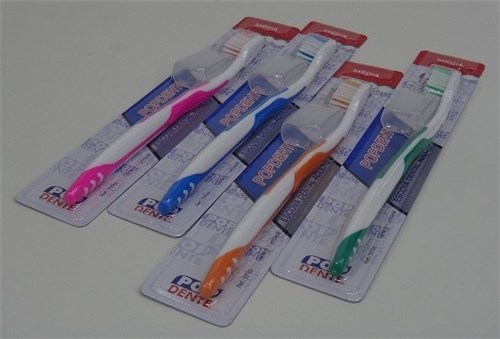 Escova de Dentes 19Cm C/capa e Limp. Lingua Color125840