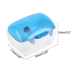 Escova de dentes Esterilizador suporte de plástico dual slot UV Desinfecção Caso de Uso Doméstico