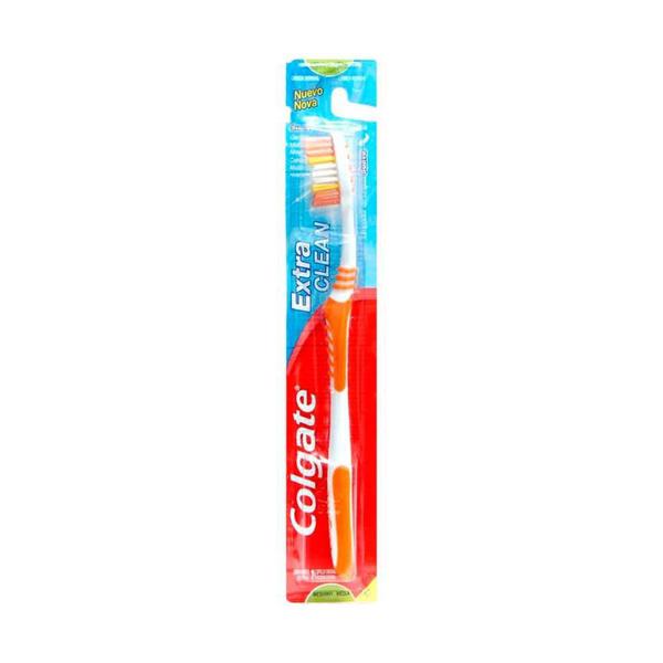 Escova de Dentes Extra Clean Média - 12 Unidades - Colgate