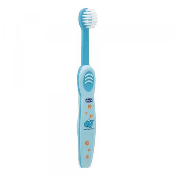 Escova de Dentes Infantil Chicco 6M+ - Azul
