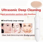 Escova de limpeza facial de silicone elétrico ultrassônico Rosto Spa Cuidados com a pele Massagem