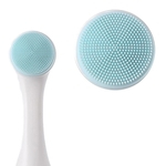 Escova de limpeza manual de silicone 3D Suave Massagem de dupla face Escova Facial Ferramenta de cuidados com o rosto
