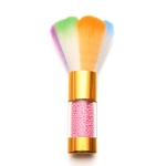 Escova De Pó De Unhas Colorida Acrílico UV Gel Powder Powder Cleaner Nail Art Tool
