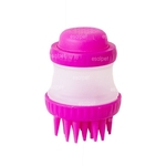 Escova de Silicone com Porta Shampoo Pink