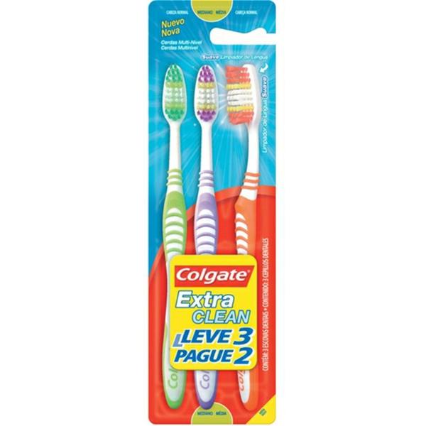 Escova Dental Colgate Extra Clean - Leve 3 Pague 2