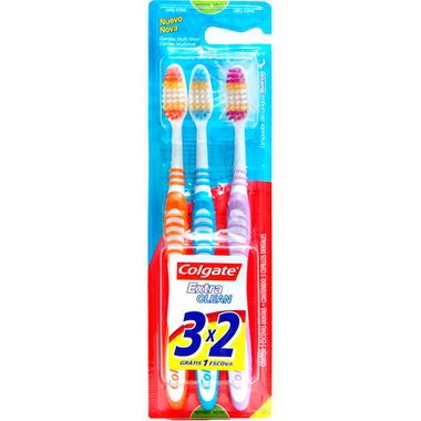 Escova Dental Colgate Extra Clean L3P2un