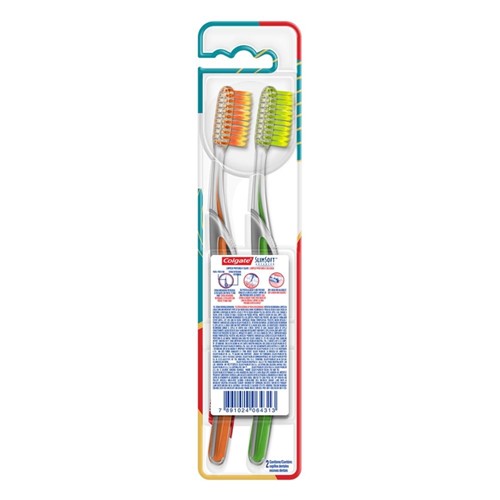 Escova Dental Colgate Slim Soft Advanced 2 Unidade - Incolor - Dafiti