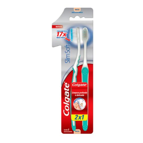 Escova Dental Colgate Slim Soft Macia Leve 2 Pague 1